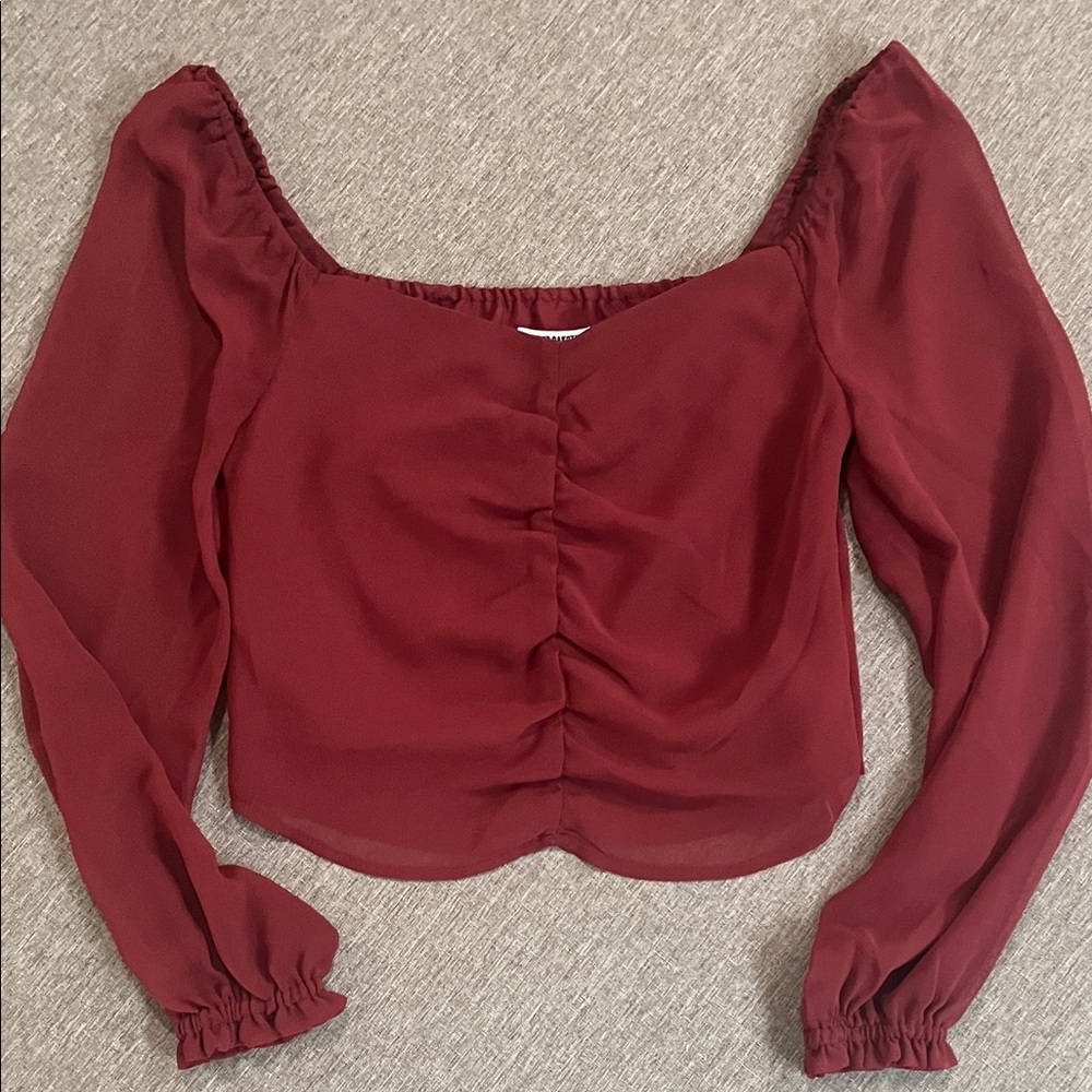 Steve Madden Burgundy Blouse